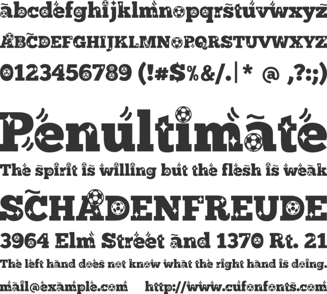 ChunkFive Roman_Football version font preview