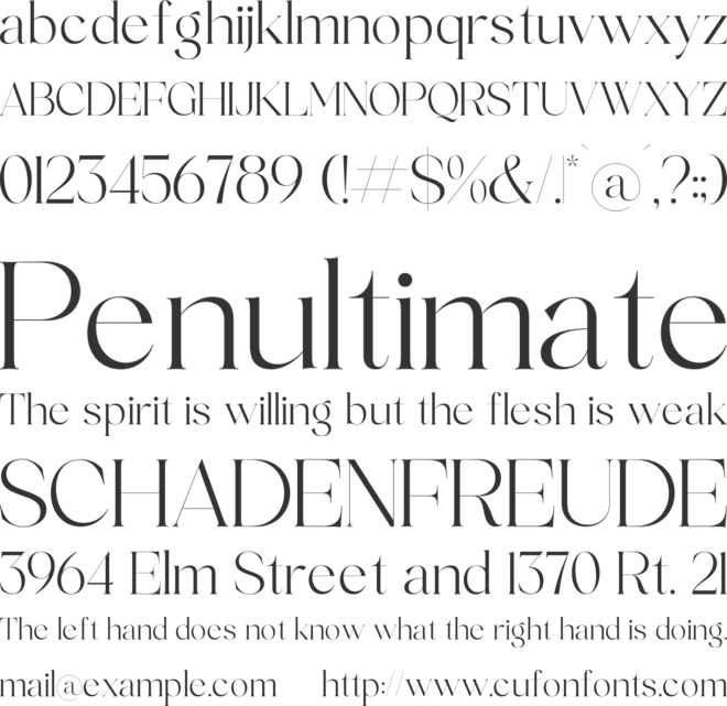 Qeinsha font preview