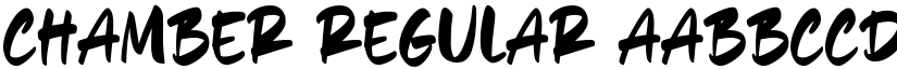 Chamber Regular font