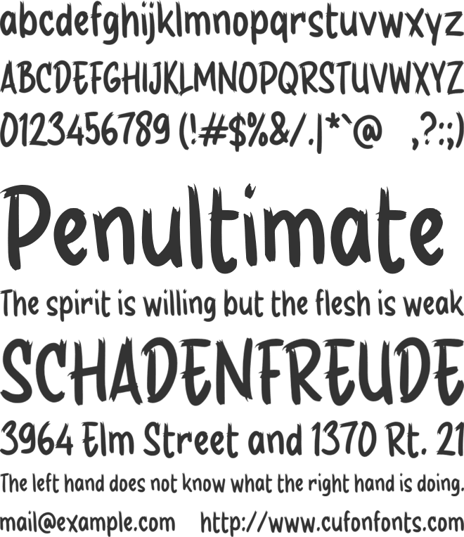 g Galengan font preview