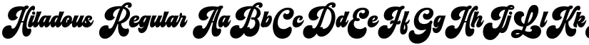 Hiladous Regular font