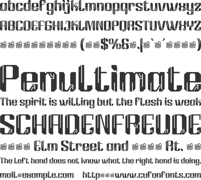 BREKGUtrial font preview