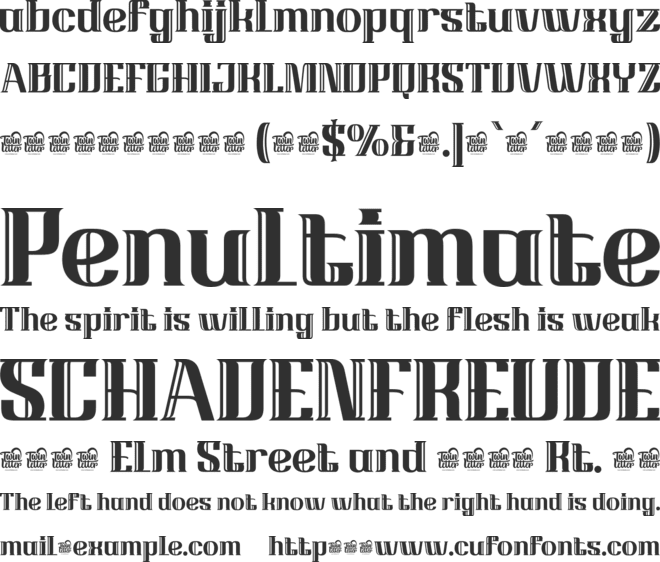 BEHINERtrial font preview