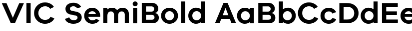VIC SemiBold font