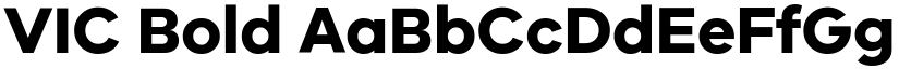 VIC Bold font