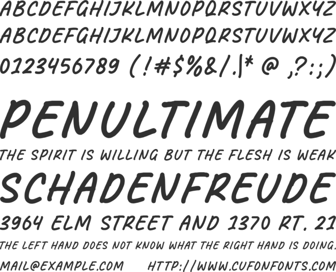 Meatball font preview