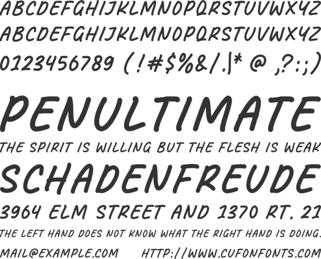Meatball font preview