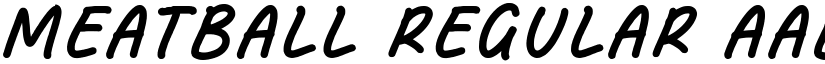 Meatball Regular font