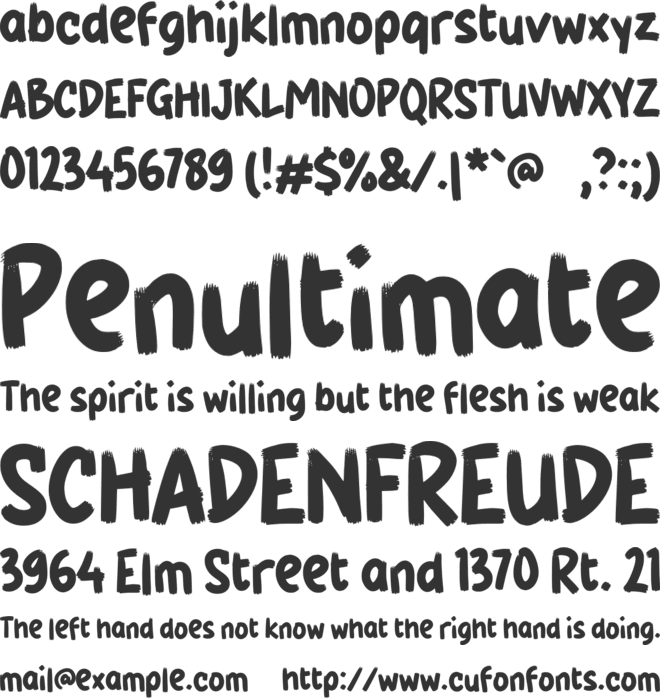 g Gopek font preview