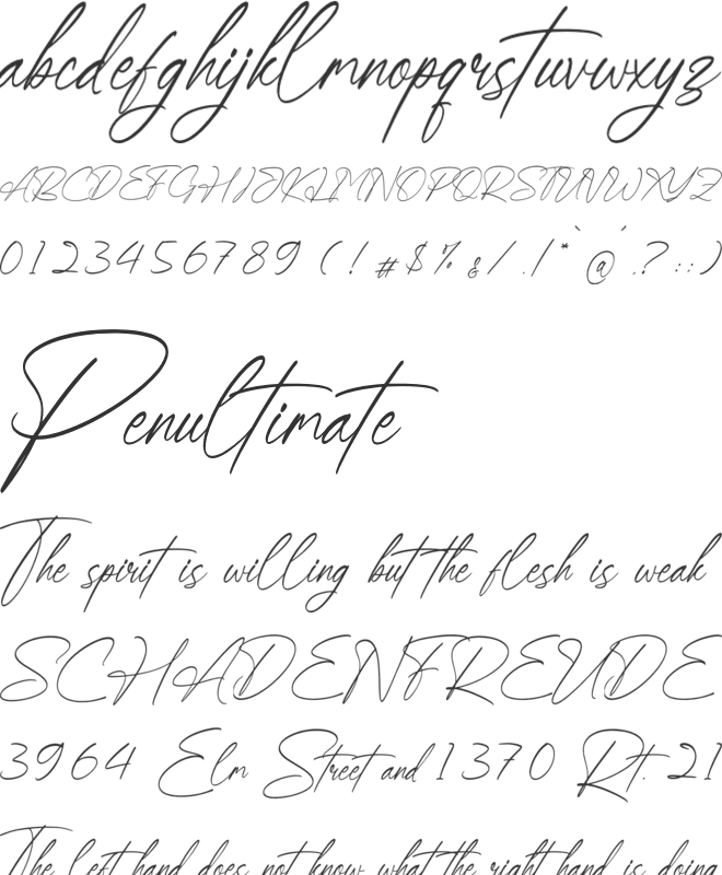 Farllpatrick font preview