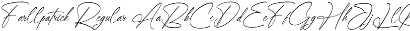 Farllpatrick Regular font