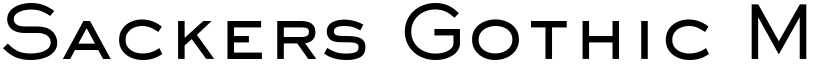 Sackers Gothic Medium font download
