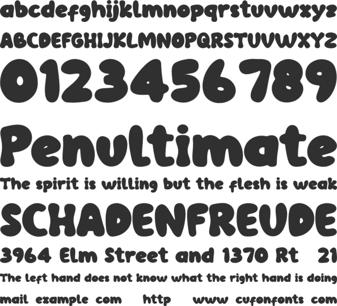 Holly font preview