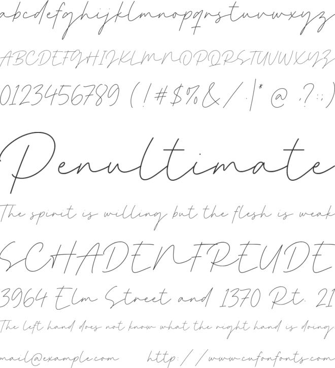 Jasmine Serenity font preview