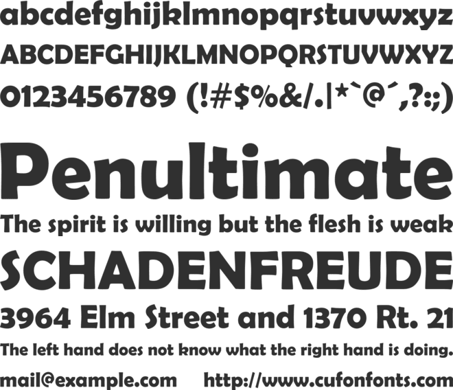 Berlin Sans FB Demi font preview