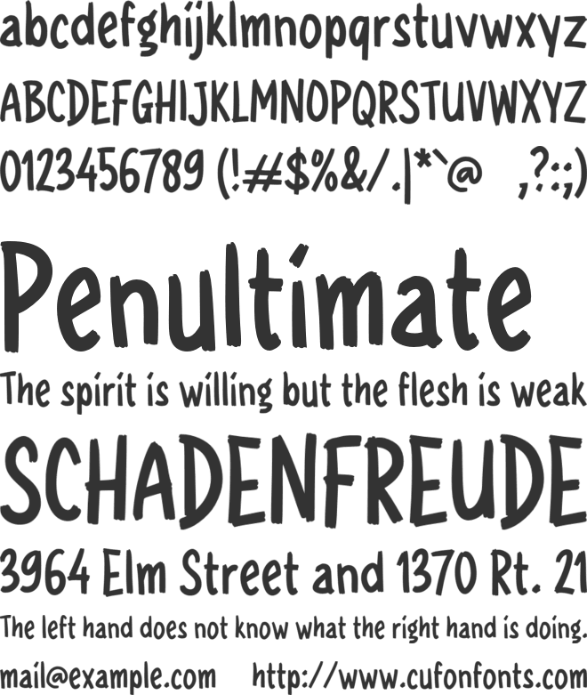 g Guargum font preview