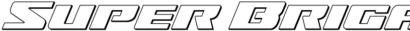 Super Brigade 3D Regular font