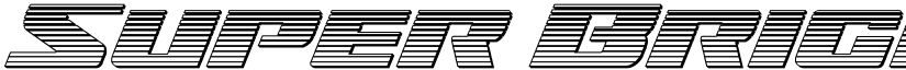 Super Brigade Chrome Regular font