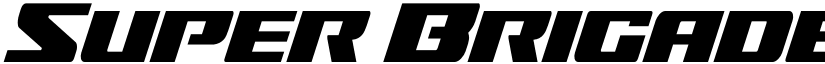 Super Brigade Condensed Regular font