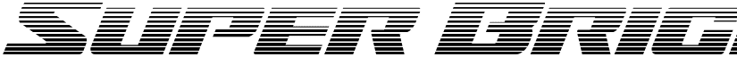 Super Brigade Gradient Regular font