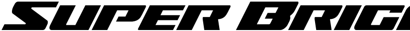 Super Brigade Italic Regular font