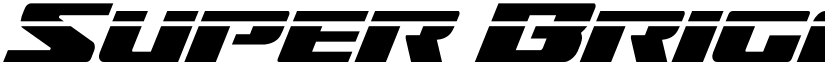 Super Brigade Laser Regular font