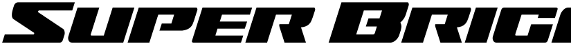 Super Brigade Leftalic Regular font