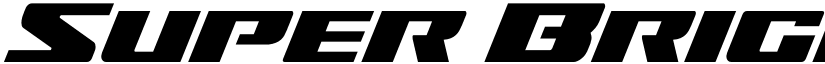 Super Brigade Spaced Regular font