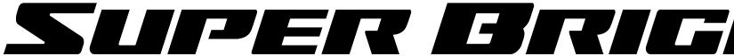 Super Brigade Spaced Leftalic Regular font