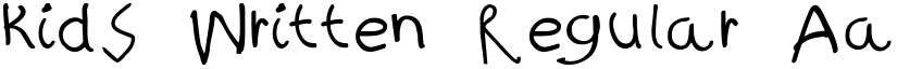kidS Written Regular font