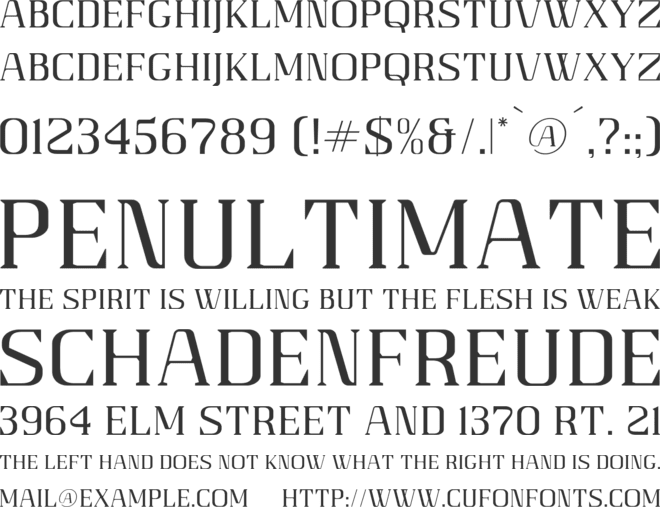 Gaines font preview