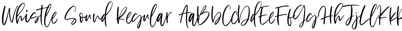 Whistle Sound Regular font