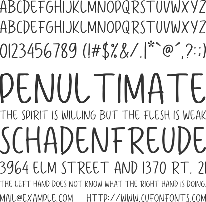 Kiowa font preview
