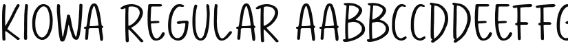 Kiowa Regular font