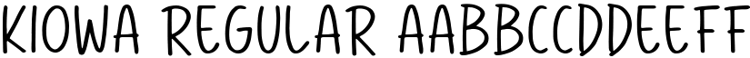 Kiowa Regular font