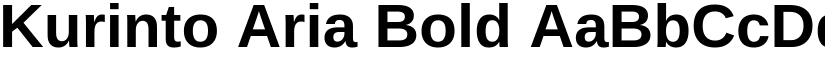 Kurinto Aria Bold font