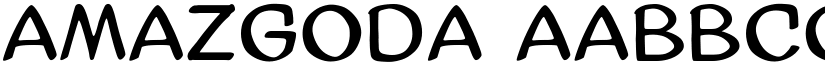 AmazGoDa font
