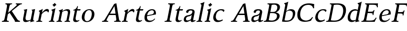 Kurinto Arte Italic font