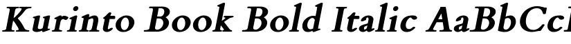 Kurinto Book Bold Italic font