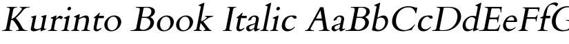 Kurinto Book Italic font