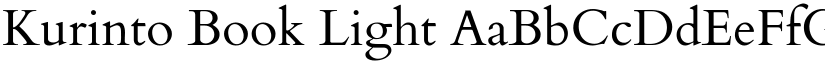 Kurinto Book Light font
