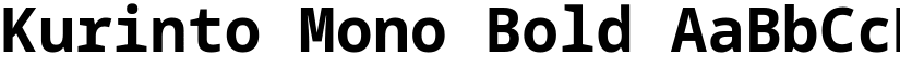 Kurinto Mono Bold font