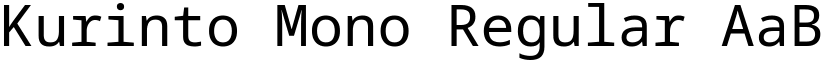 Kurinto Mono Regular font