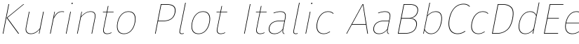 Kurinto Plot Italic font