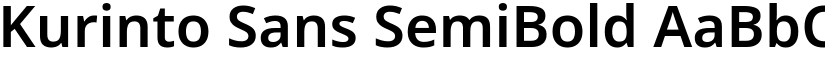 Kurinto Sans SemiBold font