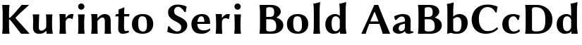Kurinto Seri Bold font