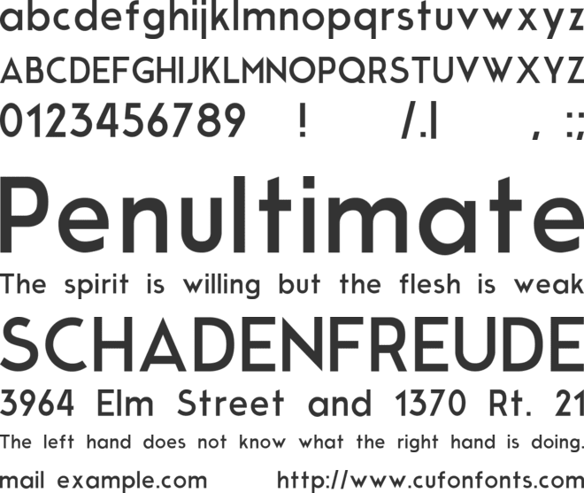 Modern Sans font preview