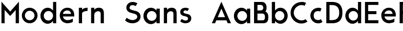 Modern Sans font
