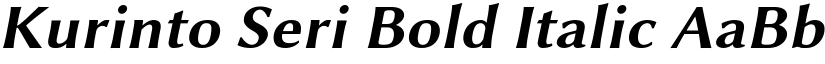 Kurinto Seri Bold Italic font