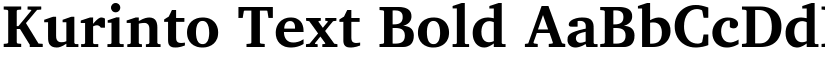 Kurinto Text Bold font